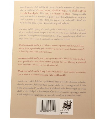 Domácnosti našich babiček II:  zahrada, louka, zvířata, les - Alena Anežka Gajdušková - 978-80-7272-360-7
