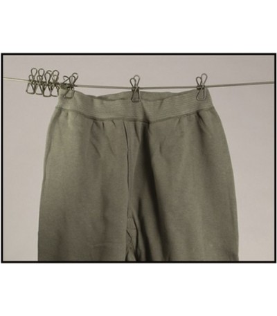 Šňůra na prádlo - elastická (pružná), gumicuk, 8 kolíčků, vojenská zelená