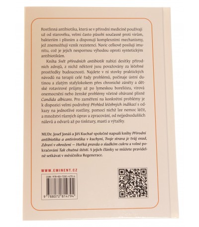 Svět přírodních antibiotik, Josef Jonáš, Jiří Kuchař, ISBN: 978-80-7281-479-4, 9788072814794, antibiotika, bylinky