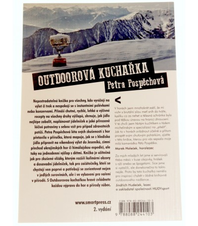 Outdoorová kuchařka, Petra Pospěchová, ISBN: 978-80-88244-10-3, 9788088244103, recepty, jídlo, vaření, stravování