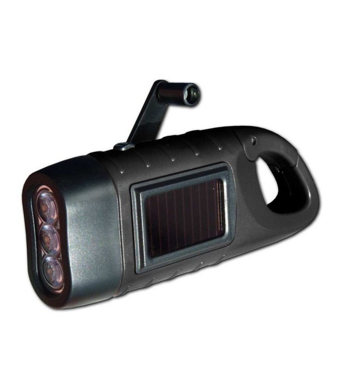 LED baterka na kličku - dynamo i solární panel (článek) - Seahorse od  Powerplus (Eco produkt)