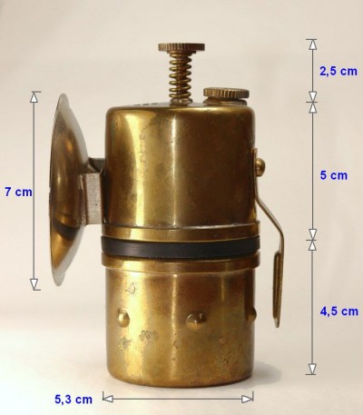 Karbidka hrníčková 115C - rozměry, i výška